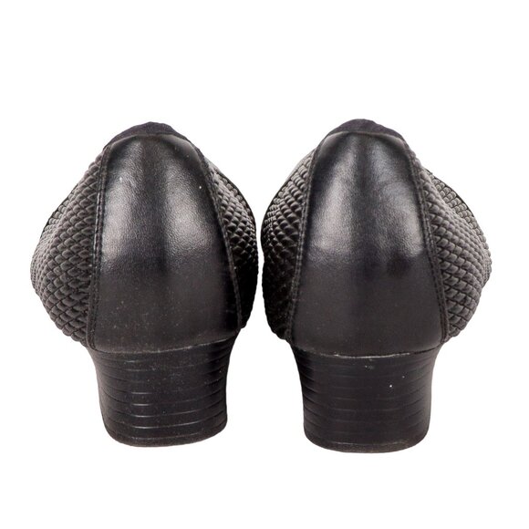 FootSmart Chelsea Pump 11M Heel Black Comfort 52364 Stretchables Casual - Picture 6 of 7